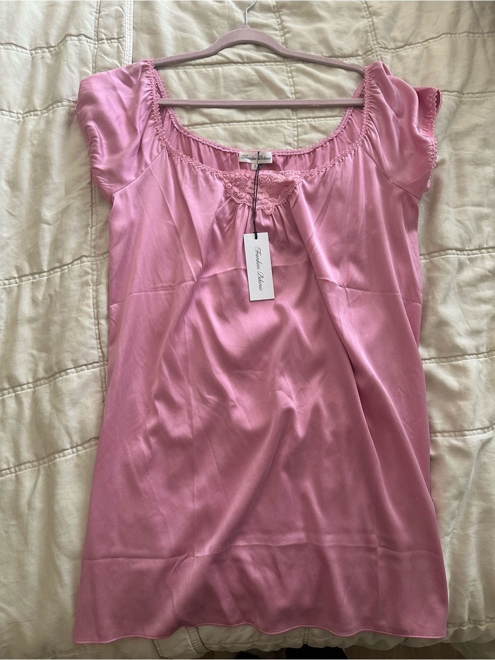 Frankie's Bikinis Bo Silk Babydoll Dress - Picture 4 of 7